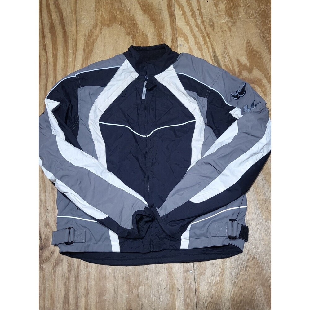 MotoGP Brand Textile Motorcycle Riding Jacket Gray ADULT S ZIP @U Rack